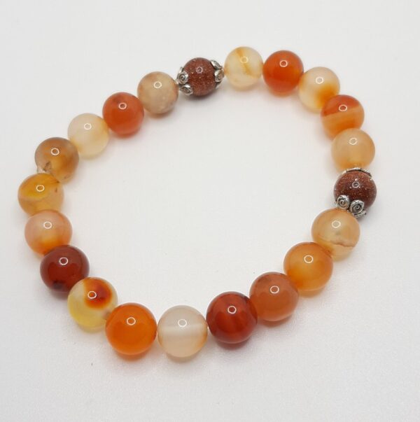 Γυναικείο βραχιόλι με αχάτη και χρυσόλιθο