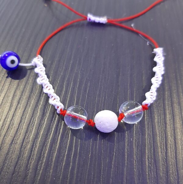 Μαρτάκι με ημιπολύτιμους λίθους Λάβα και Χαλαζίας