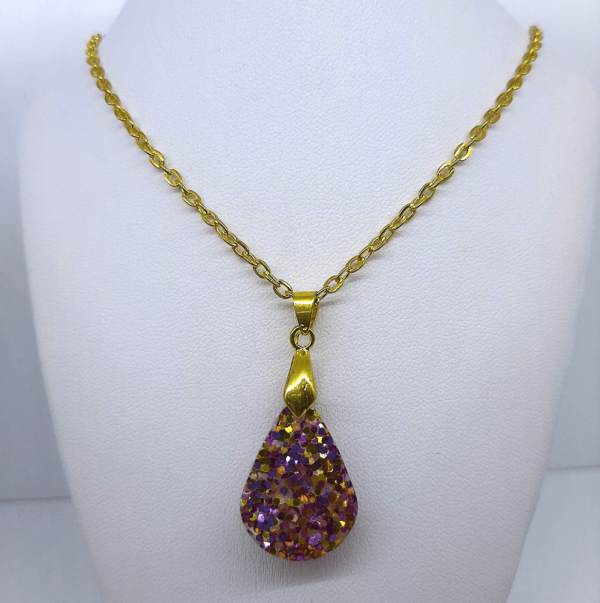 Χειροποίητο κολιέ ,,Χαρά,, από ρητίνης